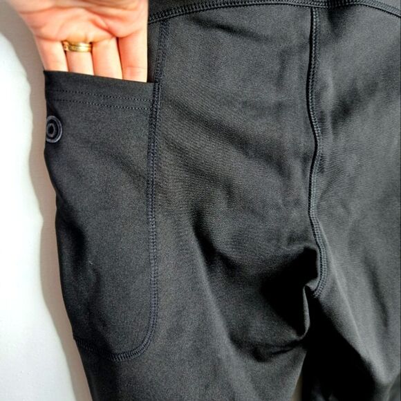 NWT POP Fit Metropolis Black Leggings Yoga Pants Mesh Details & Pockets Size M - Picture 4 of 10